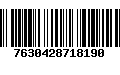 Código de Barras 7630428718190