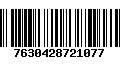 Código de Barras 7630428721077