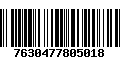 Código de Barras 7630477805018