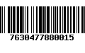 Código de Barras 7630477880015