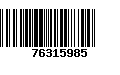 Código de Barras 76315985