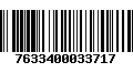 Código de Barras 7633400033717