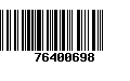 Código de Barras 76400698