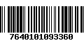 Código de Barras 7640101093360