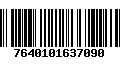 Código de Barras 7640101637090