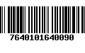 Código de Barras 7640101640090