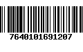 Código de Barras 7640101691207