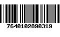 Código de Barras 7640102890319