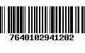 Código de Barras 7640102941202