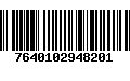 Código de Barras 7640102948201