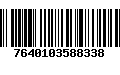 Código de Barras 7640103588338