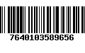 Código de Barras 7640103589656