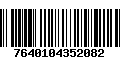 Código de Barras 7640104352082