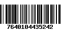 Código de Barras 7640104435242