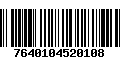 Código de Barras 7640104520108