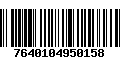 Código de Barras 7640104950158