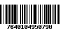 Código de Barras 7640104950790