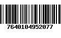 Código de Barras 7640104952077