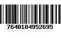 Código de Barras 7640104952695