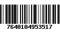 Código de Barras 7640104953517