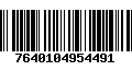 Código de Barras 7640104954491