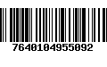 Código de Barras 7640104955092