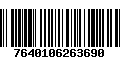 Código de Barras 7640106263690