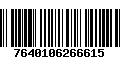 Código de Barras 7640106266615