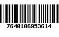 Código de Barras 7640106953614