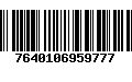 Código de Barras 7640106959777