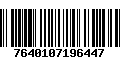 Código de Barras 7640107196447