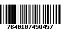 Código de Barras 7640107450457