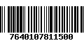 Código de Barras 7640107811500