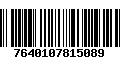 Código de Barras 7640107815089