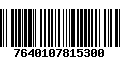 Código de Barras 7640107815300