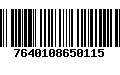 Código de Barras 7640108650115