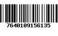 Código de Barras 7640109156135