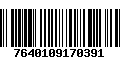 Código de Barras 7640109170391