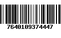 Código de Barras 7640109374447