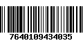 Código de Barras 7640109434035