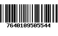 Código de Barras 7640109505544