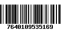 Código de Barras 7640109535169