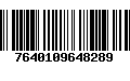 Código de Barras 7640109648289