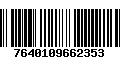 Código de Barras 7640109662353