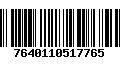 Código de Barras 7640110517765