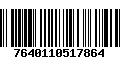 Código de Barras 7640110517864