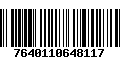 Código de Barras 7640110648117