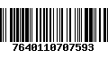 Código de Barras 7640110707593