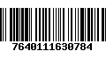 Código de Barras 7640111630784