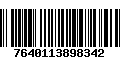 Código de Barras 7640113898342